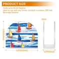 thumbnail image 4 of Yayeee Napkin Holder for Table Kitchen Paper Tissue Organization, Orange Sailboats, 4 of 8