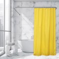 thumbnail image 2 of Rideau de Douche Extra Long Jaune Polyester 12 Anneaux 79"L x 71"W, 2 of 5