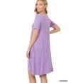 thumbnail image 3 of Zenana Women & Plus Sleeveless Jersey Flared Swing Tank Dress with Side Pockets, 3 of 3