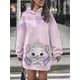 thumbnail image 5 of Nuevo vestido con capucha para mujer, vestido informal de estilo minimalista callejero, ropa de calle 3d para invierno, Sudadera con capucha de diseñador para mujer, 5 of 5