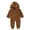 Brown, variant on XYIJANI Clearance Newborn Onesies Infant Fleece Coat Ears Romper Jumpsuit Boy Bear Hooded Girl Footed Baby Boys Romper&Jumpsuit Baby Onesies (Brown,80)