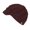 Brown, variant on Women Elegant Rib Knitted Cabbie Skull Cap Winter Beanie Hat with Visor