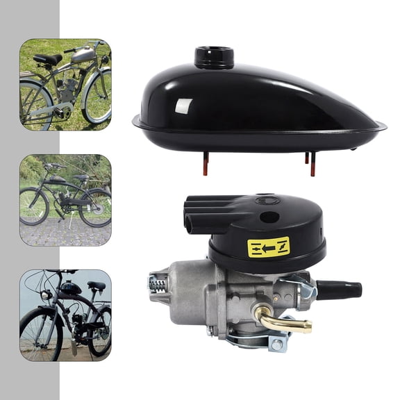 80CC 2-Stroke Bicycle Engine Kit, CDI Ignition, 2.1KW, 2.58hp, Single-Cylinder Gasoline Powered Motor Kit for V-frame 26-28in Wheeled Bicycles