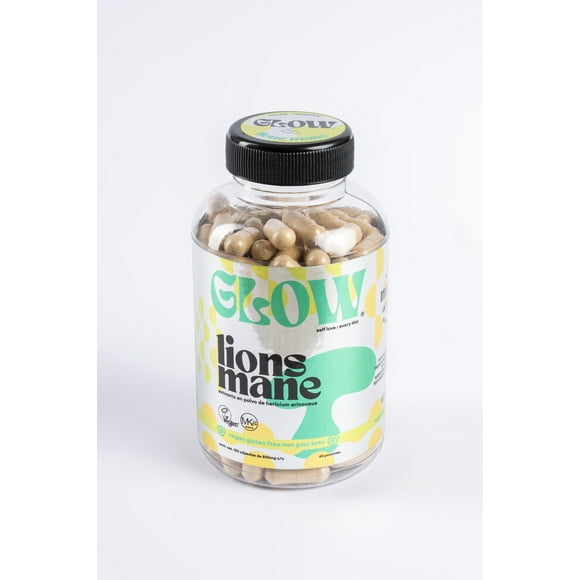 Lions Mane Orgánico 120 Cápsulas GLOW Superfoods