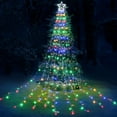 thumbnail image 1 of Christmas Lights, 317 LED 10ft X 9 Outdoor Christmas Decorations Lights with 12"Topper Star, 8 Lighting Modes Outside Christmas Tree Lights (Multicolor), 1 of 7