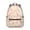 Geometric Triangle Pink, variant on Geometric Circle Pink Pattern Backpack for School, Cute School Bag with Adjustable Shoulder Straps and Padded Back, 15.3"x11"x7.1"