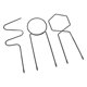 thumbnail image 4 of Enrejado de jardín, 3 piezas de enrejado de hierro para plantas, estacas de soporte para plantas, enrejado para plantas de interior, diseño exquisito, 4 of 12
