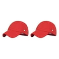 thumbnail image 4 of Thinsony Large Application Chapeau de Baseball à la Mode Ajustement Réglable Multi-Couleurs Casquettes de Baseball Cadeaux Rouge 2Set, 4 of 6