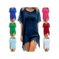 thumbnail image 4 of Hirigin Women Chiffon Tassel Swimsuit Bathing Suit Bikini Stylish Beach Cover up, 4 of 6
