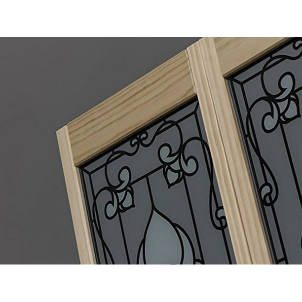 Half Glass Bifold Interior Wood Door, Bifold Mirror Closet Doors 30 X 80
