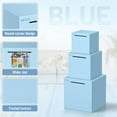 thumbnail image 2 of Hizgo Blue Stainless Steel Piggy Bank for Adult, Must Break to Open Money Saving Box (Blue 5.9 Inch), 2 of 7
