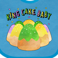 thumbnail image 4 of Inktastic King Cake Baby Mardi Gras Boys or Girls Baby Bib, 4 of 4