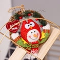 thumbnail image 4 of Adornos navideños, regalos navideños, adornos navideños de ratán para colgar en la puerta, corona de muñeco de nieve de anciano, decoración de escenas para colgar en la pared, regalos navideños, decor, 4 of 6