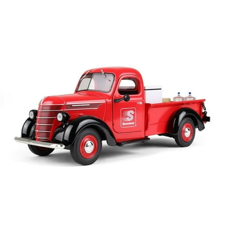 1938 International D-2 Pickup Truck with load "Speedway" 1/25 Diecast Model by First Gear