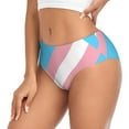thumbnail image 5 of Women's Transgender Flag Seamless Hipster Panties Stretch printed Bikini Underwear X-Small, 5 of 6