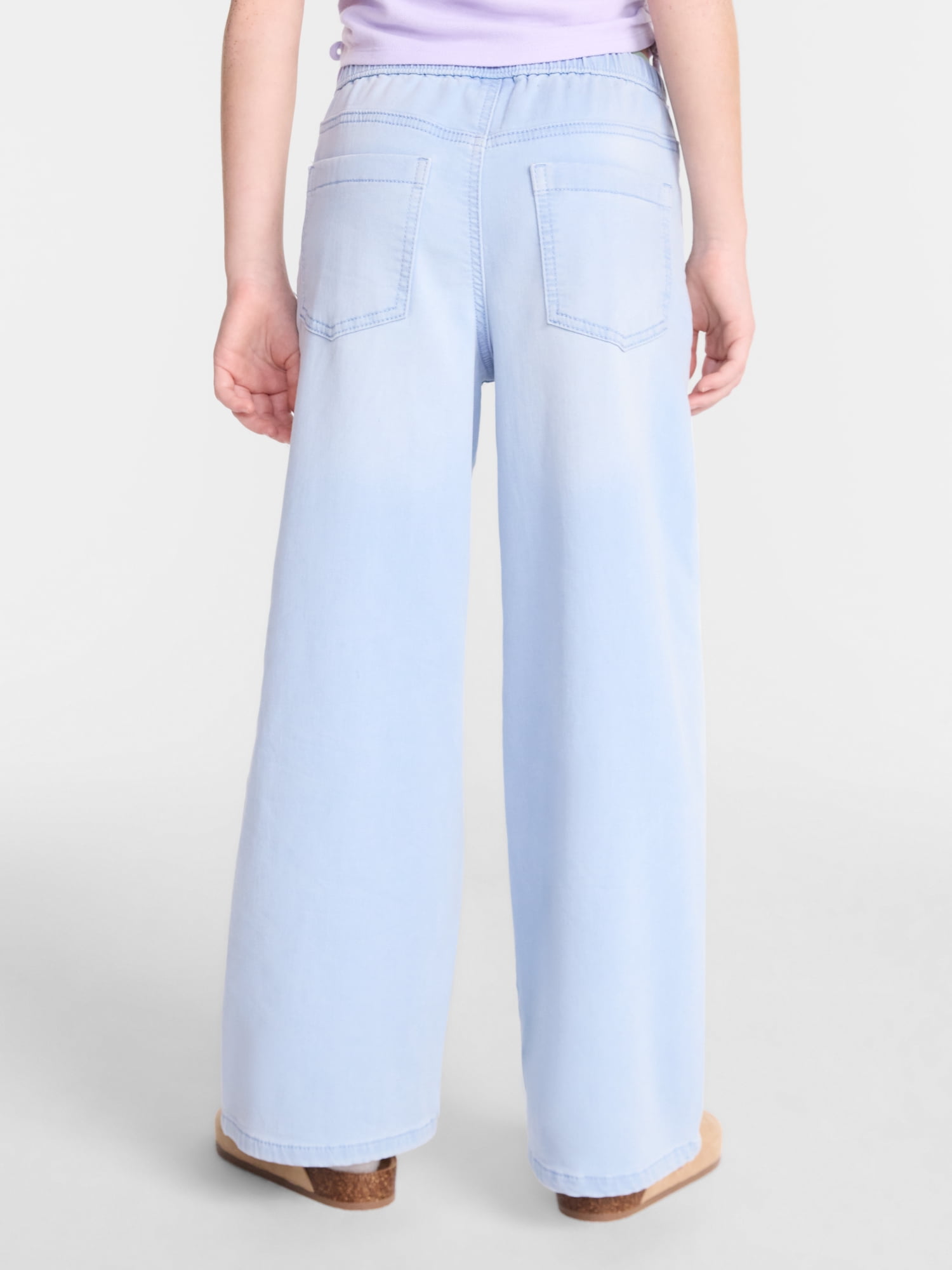 Wonder Nation Girls Knit Denim Pants, Sizes 4-18 & Plus