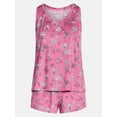 thumbnail image 6 of Joyspun Women's Tank Top and Shorts Pajama Set, 2-Piece, Sizes XS-3X, 6 of 6