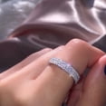 thumbnail image 6 of KDSJSXW New Year 2025 Gold Rings That Don'T Tarnish Three Lines Diamond Ring Elegant Rhinestone Ring Silver Jewellery Rings Women Fashion Full Diamond Zircon Rings for Women Size 5 11, 6 of 6