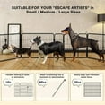 thumbnail image 4 of Waleaf Heavy Duty Dog Playpen for Outdoor, 8 Panels 24"/32"/40" Height,Portable Dog Playpen Puppy Playpen for Large Dog Exercise Pen for Indoor Outdoor,Pet Playpen Fence for Yard,RV, 4 of 9