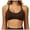 Dark Gray, variant on idosla Women's Color Block Sports Bras Seamless Spaghetti Straps Workout Bra Wireless Yoga Crop Tops (Bronze, M)