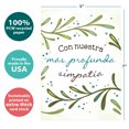 thumbnail image 4 of Tree-Free Greetings Sympathy Greeting Card 2 Pack, 5x7, Simpatia Vines (GT64652), 4 of 6