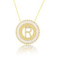 thumbnail image 1 of Collier Pendentif Alphabet A-Z Breloques Femme Chaîne Lettre Initiale, 1 of 9