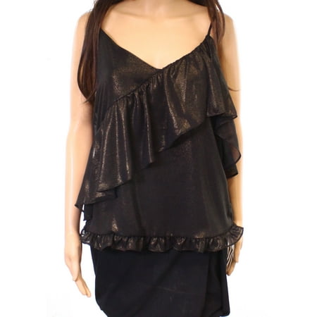 Ro & De Tops & Blouses - Ro & De Womens Medium Metallic Asymmetrical ...