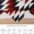 thumbnail image 6 of Aztec Southwest Flannel Blanket for Bed,Travel and Camping, Vintage Abstract Red Black Geometric Rustic Super Soft Cozy Blanket for All Seasons 60"x80", 6 of 7