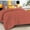 Brick-Red, variant on D.N.G. BEDDINGS 5 Piece Luxury Wavy Stitching Comforter Set Super Soft, All Season, 800 Thread Count, 100% Egyptian Cotton, With 6 Corner Tabs, Super King Size Dark Grey Color