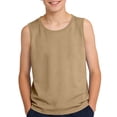 thumbnail image 2 of UACY Boys Tank Tops Casual Sleeveless Crewneck Athletic Workout Tees Basic Solid Undershirts (Khaki, 5-6 Years), 2 of 6