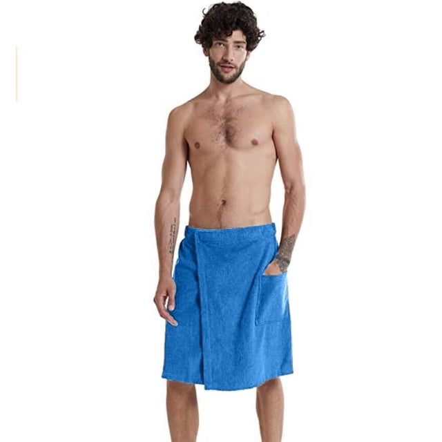 Toalla de baño, toalla de playa, toalla de baño para hombre, bata de baño con bolsillo, toalla de baño