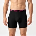 thumbnail image 5 of Yyeselk Mens Long Leg Athletic Boxer Briefs with Side Pockets Anti-Chafing Breathable Comfy Underwear Pink L, 5 of 5