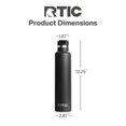 thumbnail image 5 of RTIC Journey 26 oz Insulated Ceramic Lined Water Bottle, Chocolate Brown, 5 of 8