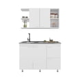 thumbnail image 3 of DEPOT E-SHOP Kitchen Cabinet Set 6 Door 9 Shelf White - Storage Organizer for Kitchen Pantry, 3 of 6