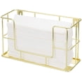 thumbnail image 5 of MyGift Modern Brass Tone Metal Wire Commercial Folded Towel Holder Dispenser, 5 of 7
