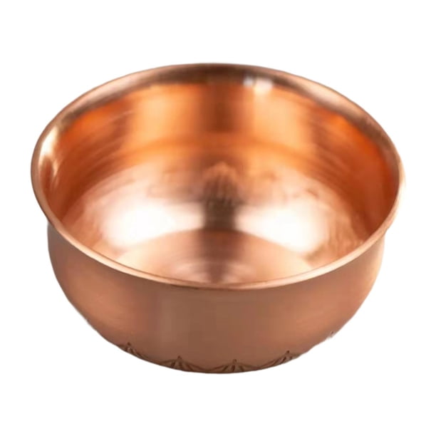 Cuenco de de agua budista tibetano, copa de vino, copa de adoración de latón para el hogar, cuenco decorativo para meditación ritual en el