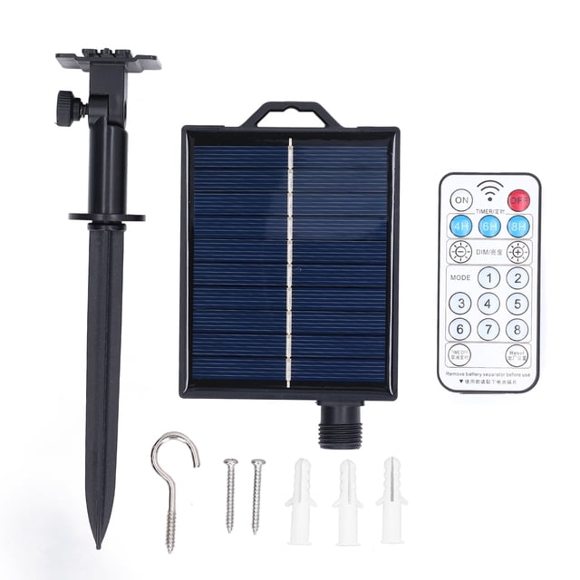 Panel remoto para decoración de jardines, patios y jardines, controlador de luz solar para exteriores con potencia de 3,7 V