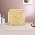 thumbnail image 5 of Ofertas Únicas 1 Pc Bolsa de Lápiz Labial Cuadrada Portátil para Vacaciones Amarillo Poliéster, 5 of 5