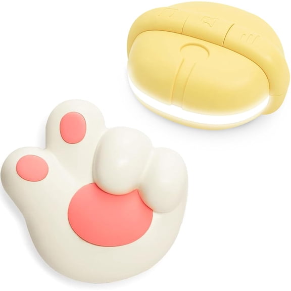 Cat Paw Doorbell, Cute Anime Wireless Doorbell 1000ft Wireless Ran , 38 Musical tones Timbre, Mute Mode with LED Flash Pink Doorbell for Girl Bedroom, Kitchen, Nursery, Classroom