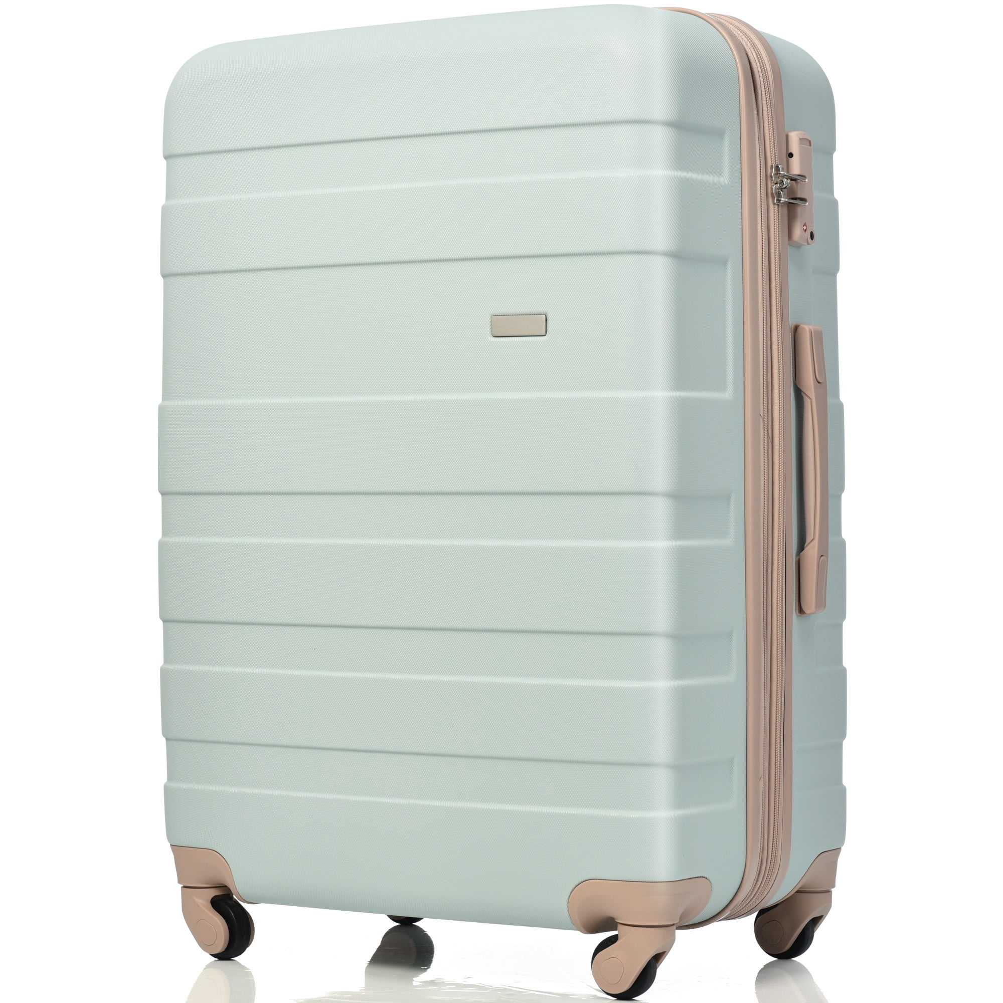 3-Piece ABS Luggage Set, 20" Carry-On, TSA Lock, 360° Spinner Wheels, Lightweight Travel