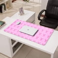 thumbnail image 3 of Long Mouse Pads for Desk,Pink Breast Cancer Desk Mats on Top Of Desks, Desk Mouse Pad Extra Large with 3mm Non-Slip Base and Stitched Edge for Gaming,Office,Work,Home 31.5x15.7in, 3 of 5