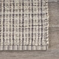 thumbnail image 5 of LR Home Blessy Cecille Bleach & Brown Modern Grid Jute Blend Area Rug, 9' x 12', 5 of 11