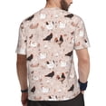 thumbnail image 2 of Wukai Funny Chicken Print Men's Short-Sleeved Mesh T-Shirt,Quick-Dry Short Sleeve Workout T-Shirt-4X-Large, 2 of 8