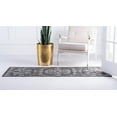 thumbnail image 4 of Rugs.com Outdoor Traditional Collection Rug – 6 Ft Runner Charcoal Gray Flatweave Rug Perfect For Hallways, Entryways, 4 of 5