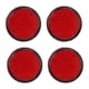 thumbnail image 1 of 4 reflectores de advertencia redondos para bicicleta de 2 pulgadas, color rojo, para semirremolques, barcos, remolques de caballos, scooters, 1 of 5