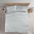 thumbnail image 3 of Juego de sábanas Utopia Bedding King de microfibra cepillada, color gris claro, 3 of 6