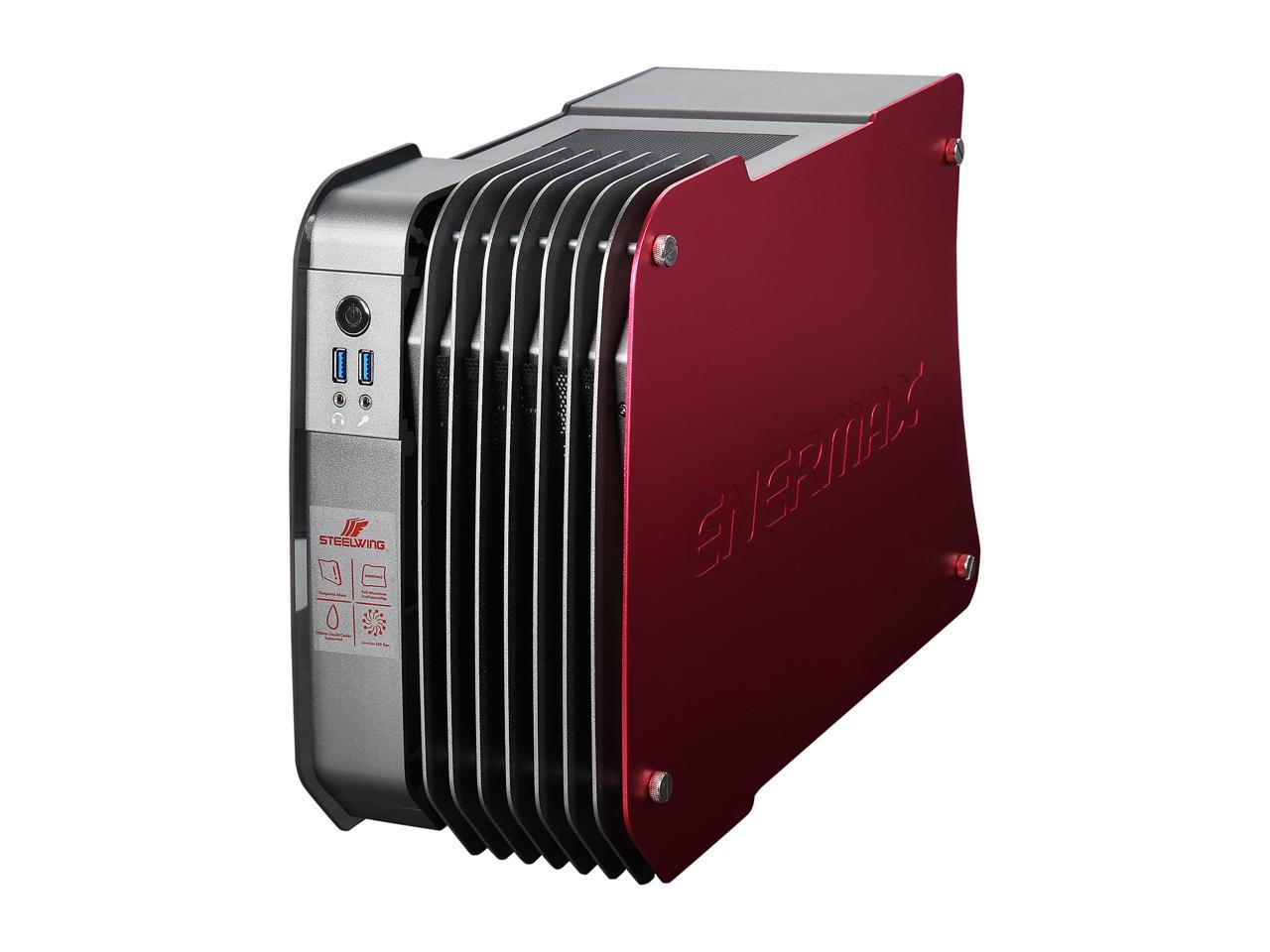 ENERMAX ECB2010R Red Aluminum / Tempered Glass Micro ATX / Mini-ITX Computer Case Standard SFX Type Power Supply-Red - image 3 of 3