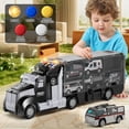 thumbnail image 4 of Set de juguetes Police Trucks NIPLOOW con tapete de juego para niños de 3 a 6 años, 4 of 7