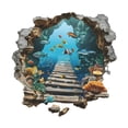 thumbnail image 2 of Vinilo Decorativo Marino para Paredes con Diseño de Mundo Submarino Y Peces Tropicales Fácil Aplicación Y Remoción Adecuado para Dormitorio Infantil, 2 of 9