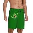 thumbnail image 2 of Ghostbusters Slimer Men's Short Pajama Pants Lightweight Daily Lounge Shorts Bottoms Sleepwear Cozy Soft Home Pajama Pants Shorts, 2 of 9